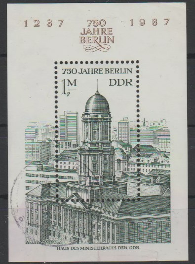 ALMANYA DDR 1986 Berlin’in 750. Yıldönümü