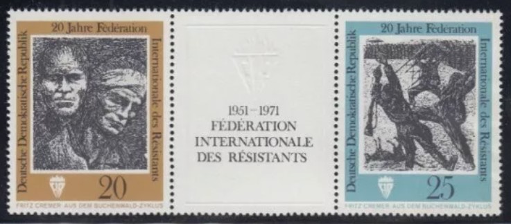 ALMANYA DDR 1971 Uluslararası Özgürlük Savaşçıları Derneği’nin 20. Yıldönümü