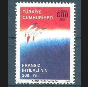 1989 FRANSIZ İHTİLALİ’NİN 200.YILI MNH