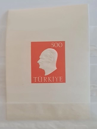 1959 ATATÜRK KABARTMALI DANTELSİZ BLOK MNH