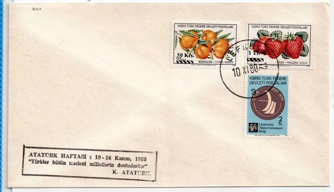 KKTC 1983 Lefkoşa – Atatürk Haftası Anma Zarfı