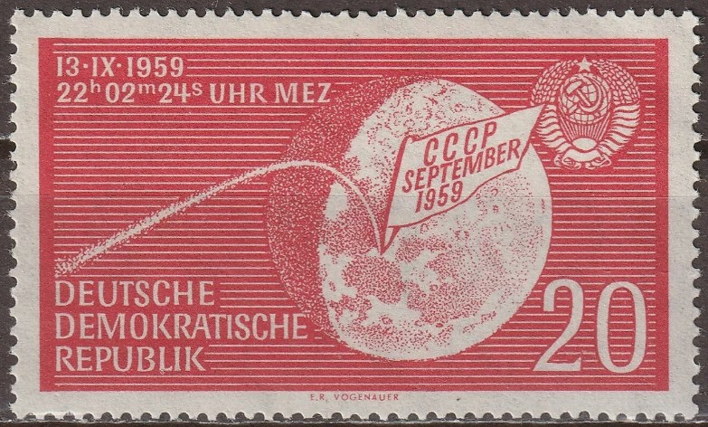 ALMANYA DDR 1959 UZAY - LUNIK 2
