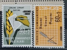 1963 UMUMİ ZİRAAT SAYIMI MNH
