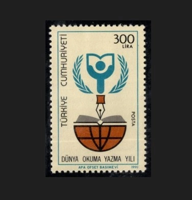 1990 DÜNYA OKUMA YAZMA YILI MNH