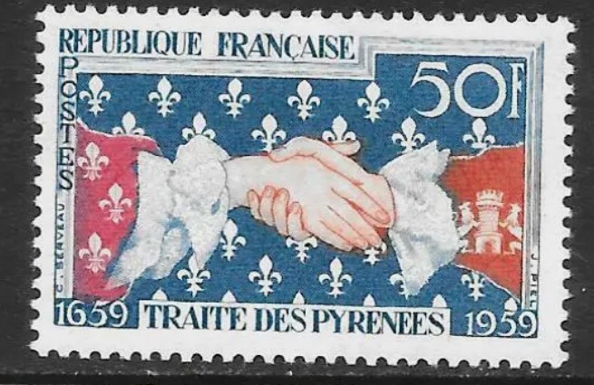 FRANSA 1959 Pyrénées Antlaşmasının 300. Yıldönümü