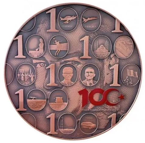 Türkiye Cumhuriyeti’nin 100.Yılı Bronz Hatıra Parası