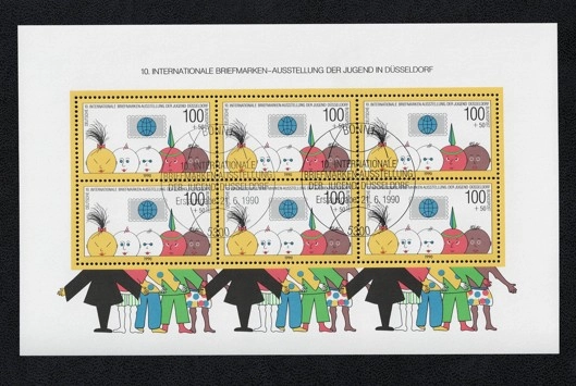 1990 Almanya Gençlik Pul Bloğu (Damgalı Blok)