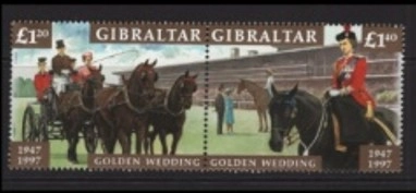 Gibraltar 1997 Kraliçe Elizabeth ve Prens Philip’in Evlilik Yıldönümü