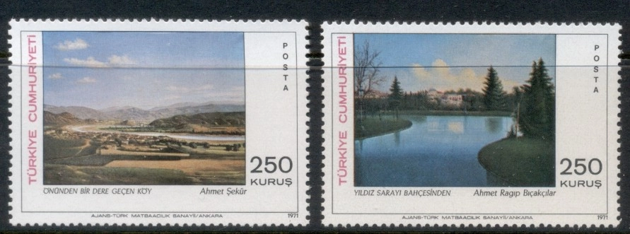 TÜRKİYE 1971 TABLO SERİSİ III MNH TAM SERİ