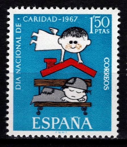 İSPANYA 1967 Dünya İnsani Yardım Günü - Caritas