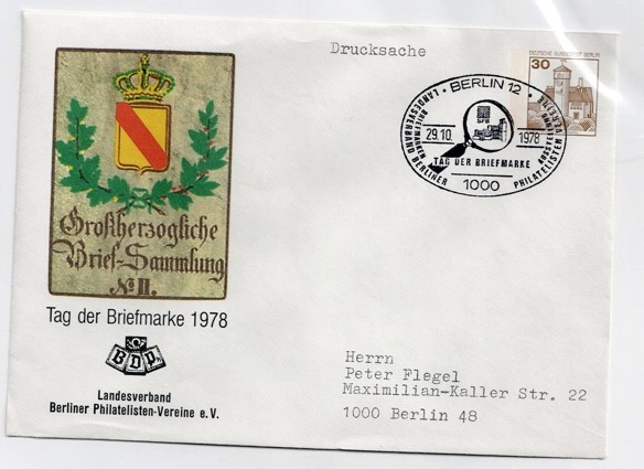 Tag der Briefmarke 1978 – Hannover Özel Damgalı Anma Zarfı