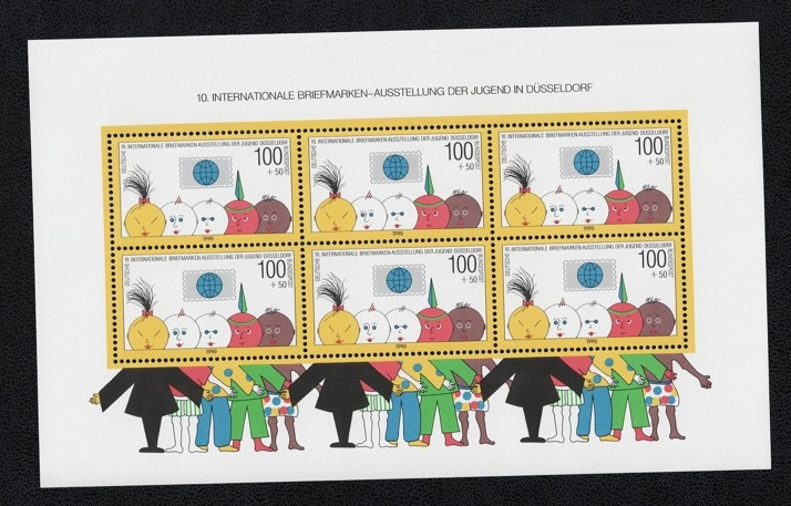 1990 Almanya Gençlik Pul Bloğu (Damgasız MNH Blok)