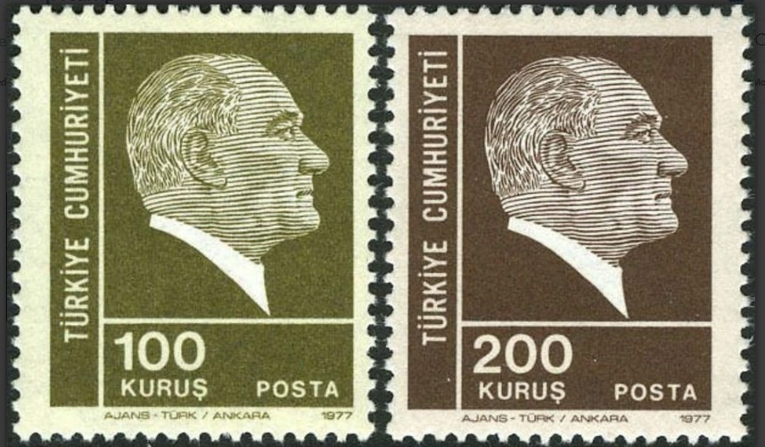 TÜRKİYE 1977 SÜREKLİ SERİ PULLARI MNH SERİ