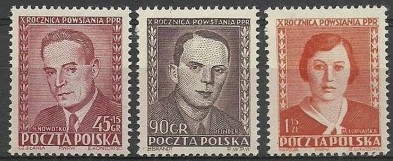 POLONYA 1952 Polonya İşçi Partisi’nin 10. Yıldönümü, Varşova’nın Yeniden İnşası
