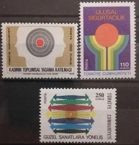 TÜRKİYE 1975 ATATÜRK’ÜN ESERLERİ VE DEVRİMLERİ MNH TAM SERİ