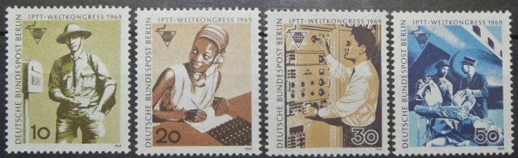 ALMANYA BERLİİN 1969 20. Uluslararası Posta, Telgraf ve Telefon Personeli Kongresi