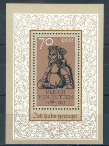 ALMANYA DDR 1988 Ulrich von Hutten’in Doğumunun 500. Yıldönümü