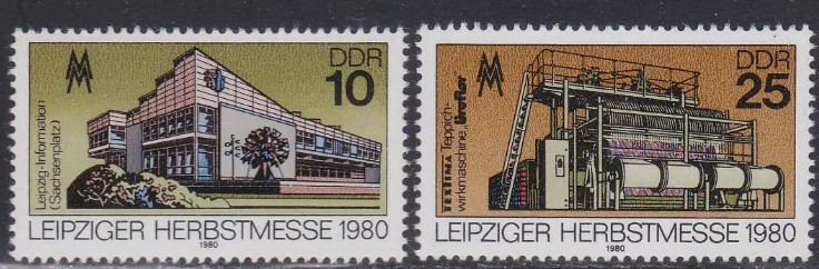 ALMANYA DDR 1980 Leipzig Sonbahar Fuarı