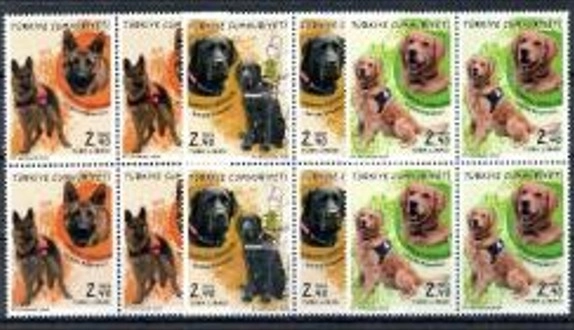 2020 YARDIMCI KÖPEKLER MNH 4’ LÜ BLOK
