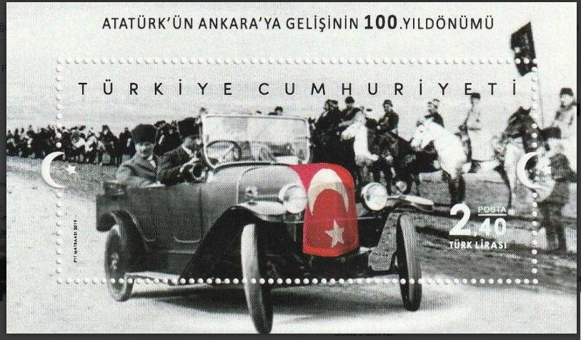 2019 ATATÜRK’ÜN ANKARA’YA GELİŞİNİN 100. YILDÖNÜMÜ BLOK MNH