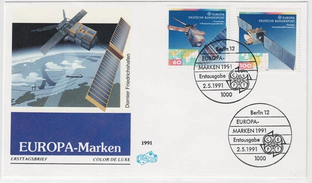 Almanya 1991 Avrupa: Avrupa Uzay Ajansı FDC
