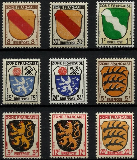 Almanya 1945 Fransız İşgal Bölgesi MNH