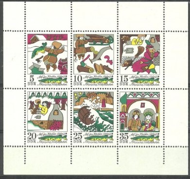 ALMANYA DDR 1973 MASALLAR BLOK