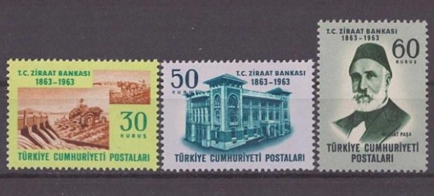 TÜRKİYE 1963 ZİRAAT BANKASININ 100.YILI MNH