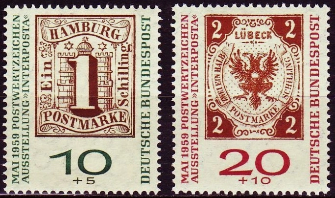 ALMANYA 1959 Pul Sergisi INTERPOSTA