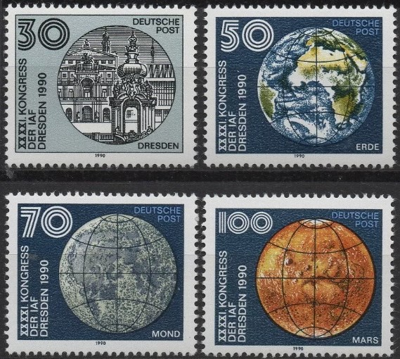 ALMANYA DDR 1990 Astronomi - 41. Astronomlar Kongresi