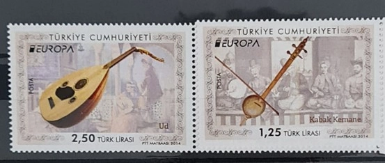 2014 EUROPA CEPT AVRUPA ULUSAL, MÜZİK ENSTRÜMANLARI MNH