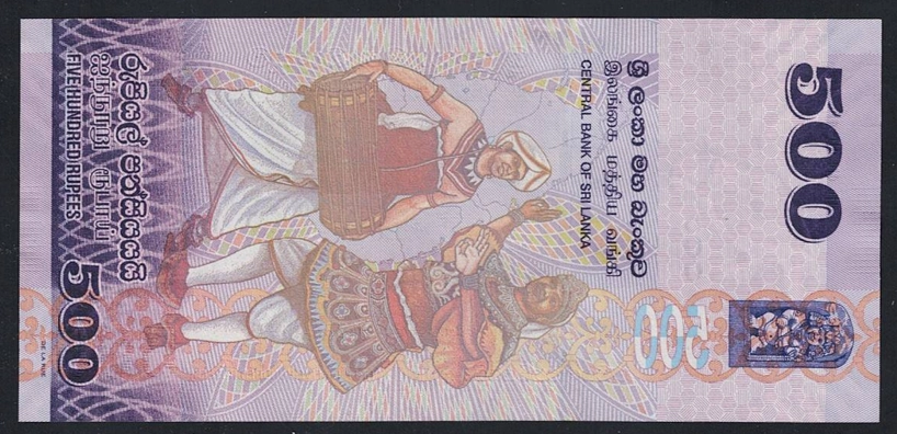 SRİ LANKA 500 RUPEES 2019 - ÇİL 