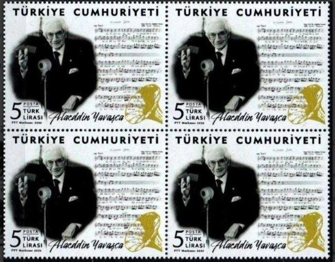 2022 ALAEDDİN YAVAŞCA 4’LÜ BLOK MNH