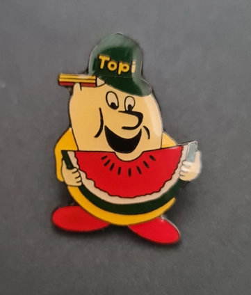 Topi Karpuzlu Maskot Rozeti