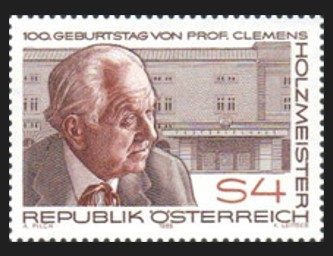 AVUSTURYA 1986 Profesör Clemens Holzmeister’in Doğumunun 100. Yıldönümü