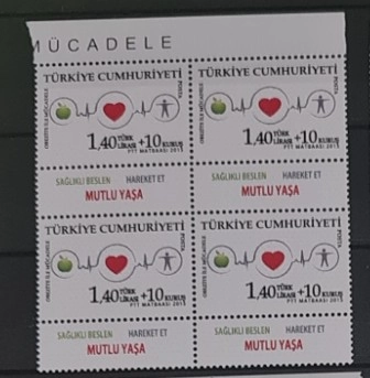2015 OBEZİTE İLE MÜCADELE 4’LÜ BLOK MNH