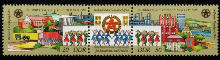 ALMANYA DDR 1988 22. İşçi Bayramı Kutlamaları