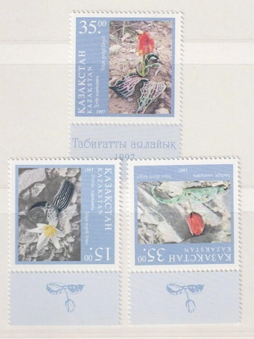 KAZAKİSTAN 1997 ÇİÇEKLER, LALELER POSTA PULLARI MNH SERİ