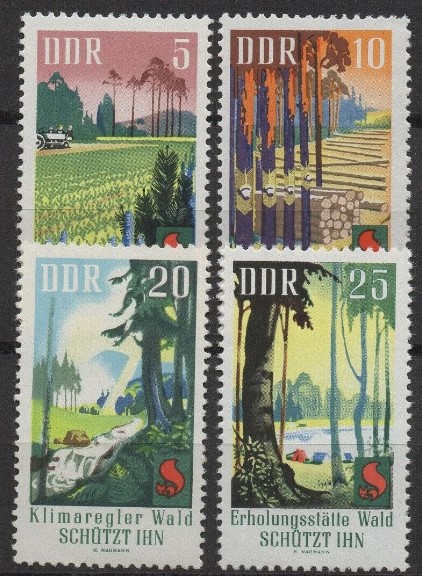 ALMANYA DDR 1969 ORMANLARIN KORUNMASI