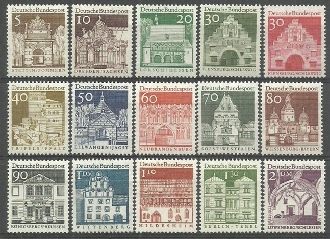  ALMANYA BERLİN 1966 ÖNEMLİ YAPILAR - BİNALAR 