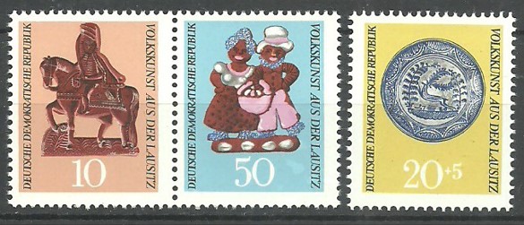 ALMANYA DDR 1969 LAUSİTZ HALK SANATI