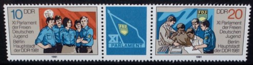 ALMANYA DDR 1981 ÖZGÜR GENÇLİK PARLEMENTOSU BERLİN