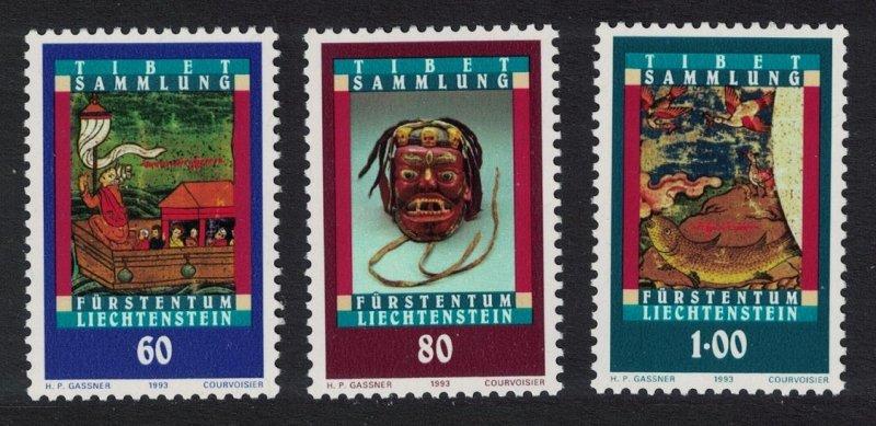 Liechtenstein 1993 Tibet Koleksiyonu
