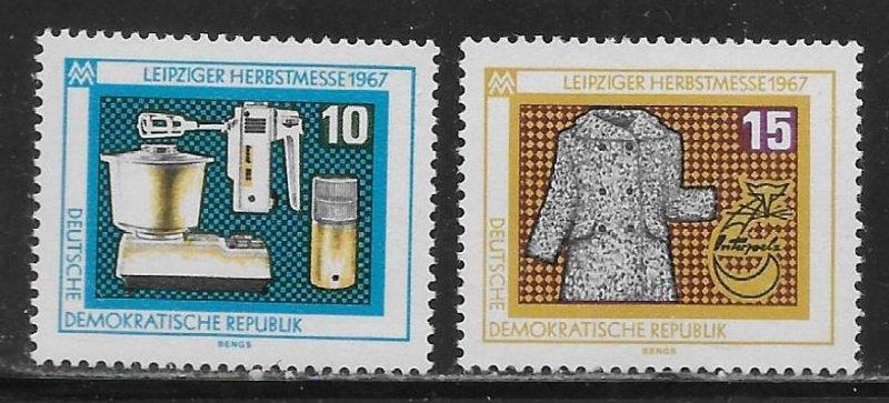 ALMANYA DDR 1967 Leipzig Sonbahar Fuarı