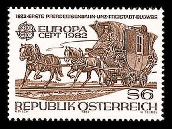 1982 AVUSTURYA EUROPA CEPT - POSTA ARABALARI