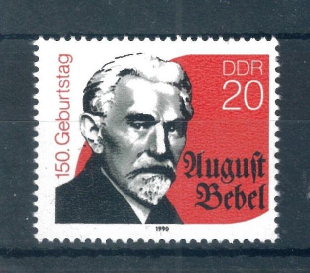 ALMANYA DDR 1990 August Bebel’in Doğumunun 150. Yıldönümü