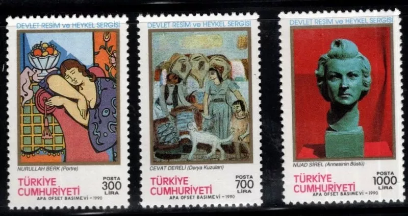 1990 DEVLET RESİM VE HEYKEL SERGİSİ MNH