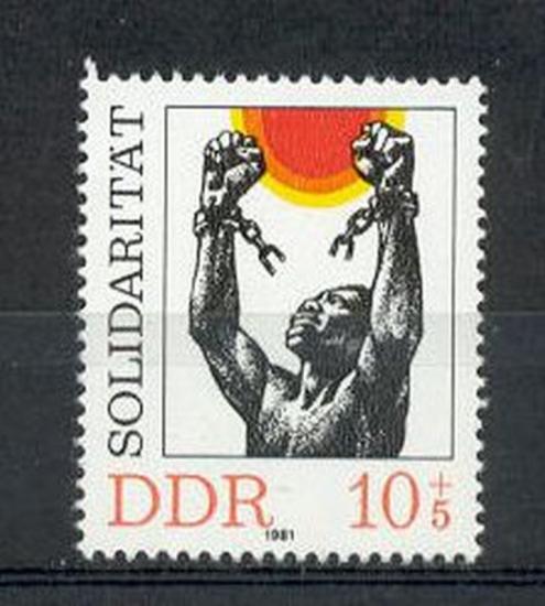 ALMANYA DDR 1981 ULUSLARARASI DAYANIŞMA