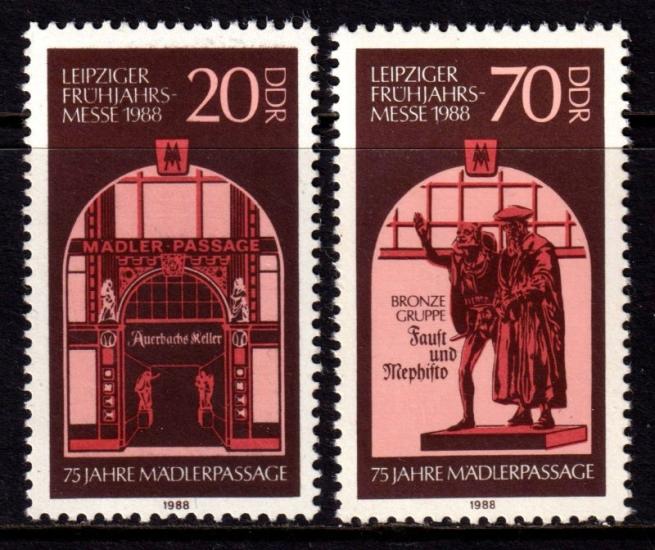 ALMANYA DDR 1988 Leipzig Bahar Fuarı