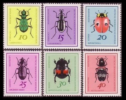  ALMANYA DDR 1968 BÖCEKLER